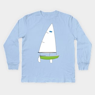 Sabot Sailboat Kids Long Sleeve T-Shirt